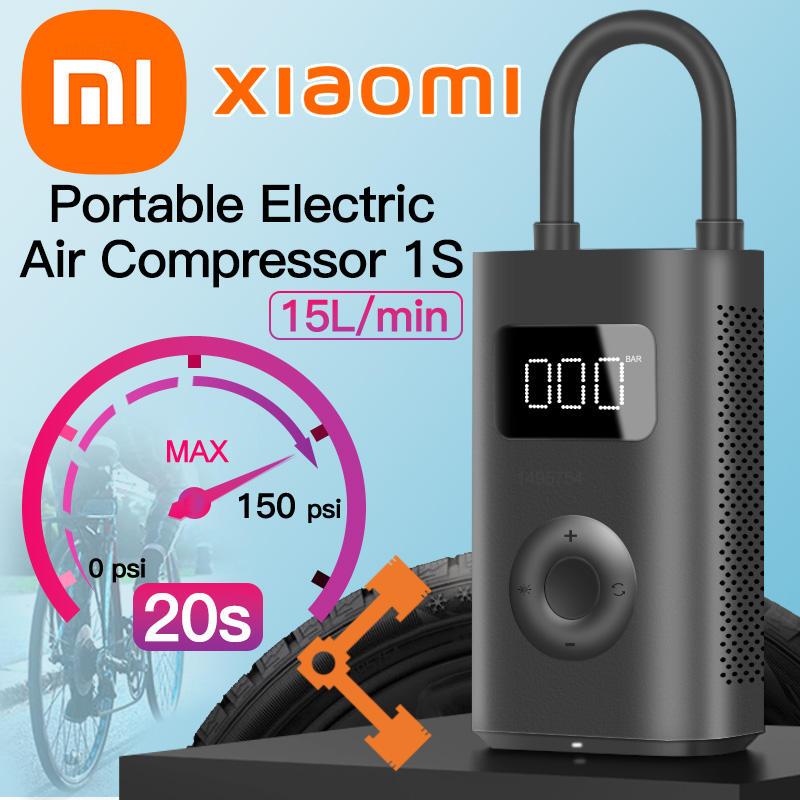 Xiaomi-compresor de aire eléctrico portátil Mijia 2, bomba de aire multiherramienta Led 1S para bicicleta, coche automotriz, inflador tipo C, 12V, Hogar Inteligente