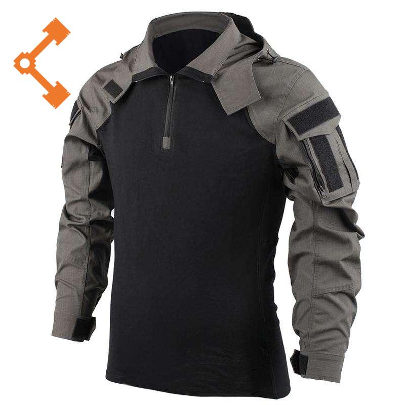 Chaqueta Bomber para hombre, chaqueta táctica de vuelo, abrigo, camiseta de combate, Sudadera con capucha de caza táctica, chaqueta de camuflaje para hombre